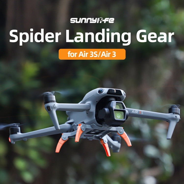 For DJI Air 3S / 3 Sunnylife Landing Gear Extensions Heightened Spider Gears Support Leg For DJI Air 3S / 3 Sunnylife Landing Gear Extensions Heightened Spider Gears Support Leg